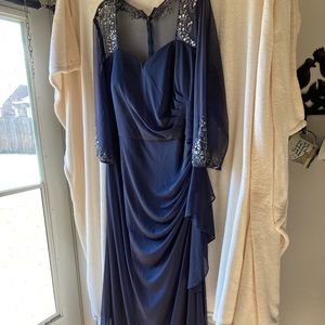 Navy formal with bling